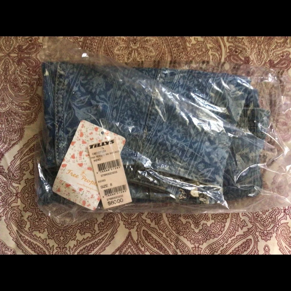 NWT Free People Modern Femme Denim Skirt